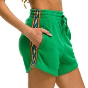 BOLT STRIPE LOUNGER SHORT - KELLY GREEN - Medium